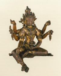 Vasudhara (Buddhist Deity): (1 face, 6 hands)