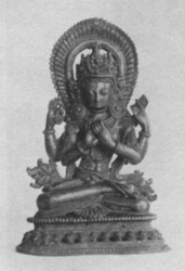Prajnaparamita (Buddhist Deity): Yellow (4 hands)