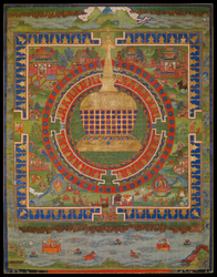 Stupa (Buddhist Reliquary): Painting