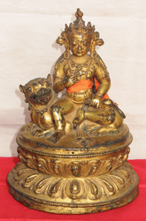 Vaishravana (Buddhist Protector): Riding a Lion