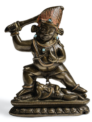Achala (Buddhist Deity): Blue, Standing