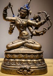 Manjushri (Bodhisattva & Buddhist Deity): Manjuvajra, Namasangiti (1 face, 4 hands)