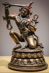 Achala (Buddhist Deity): Blue, Kneeling