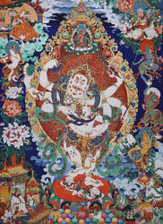 Mahakala (Buddhist Protector): Shadbhuja, Sita (White, Shangpa)
