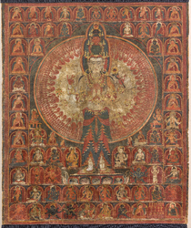 Avalokiteshvara (Bodhisattva & Buddhist Deity): Sahasrabhujalokeshvara (11 faces, 1000 Hands)