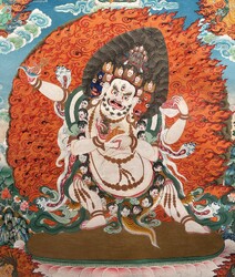 Mahakala (Buddhist Protector): Chaturbhuja (Four-hands)