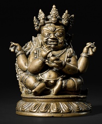 Mahakala (Buddhist Protector): Chaturbhuja (Four-hands)