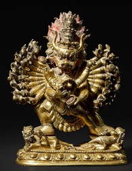 Vajrabhairava (Buddhist Deity): with consort