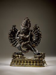 Vajrabhairava (Buddhist Deity): with consort