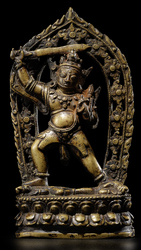 Achala (Buddhist Deity): Blue, Standing