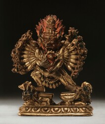 Vajrabhairava (Buddhist Deity): with consort