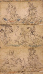 Indian Adept (siddha): (multiple figures)