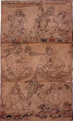 Indian Adept (siddha): (multiple figures)