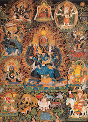 Vajrabhairava (Buddhist Deity): with consort