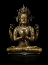 Avalokiteshvara (Bodhisattva & Buddhist Deity): Chaturbhuja (4 hands)