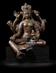 Vasudhara (Buddhist Deity): (1 face, 6 hands)