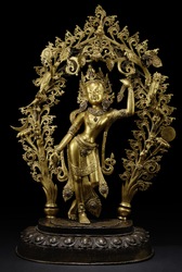 Avalokiteshvara (Bodhisattva & Buddhist Deity): Chintamani (Standing with Tree)